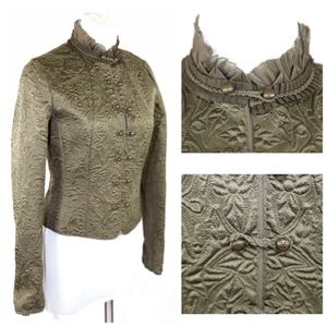 Elie Tahari Olive Green Quilted Jacket
